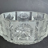 Octagonal cut crystal bowl
