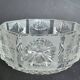 Octagonal cut crystal bowl
