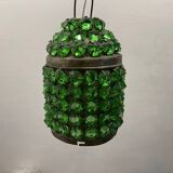 Small Green Crystal Light Pendant 1960’s
