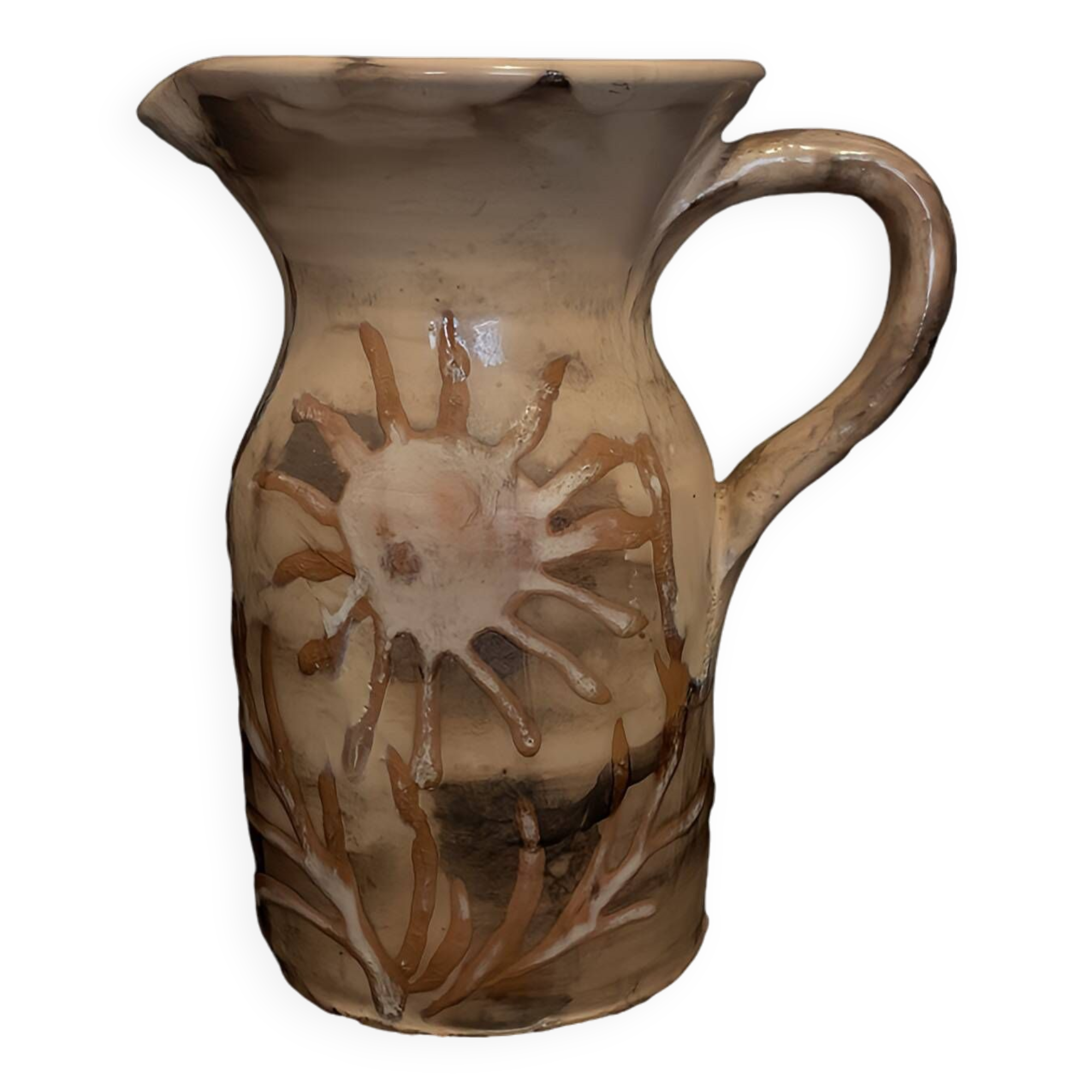 Vallauris pitcher 16cm 1970 in ceramic vintage jug old France