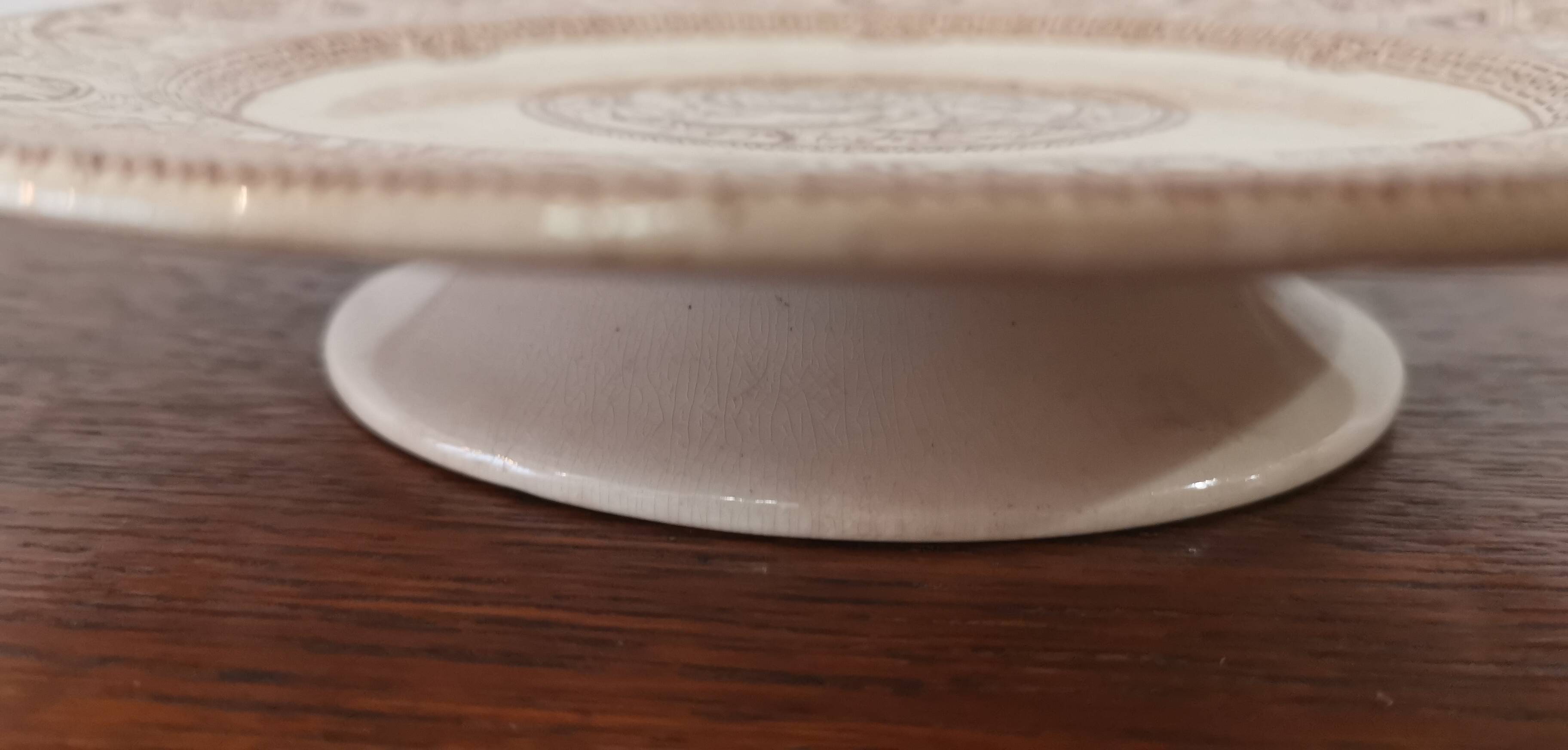 Shower pedestal dish Brownfield & Sons Porcelain Trade Mark Rienzi