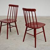 Paire de chaises style scandinave Stol Kamnik, ex Yougoslavie