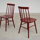 Pair of Scandinavian style Stol Kamnik chairs, ex Yugoslavia