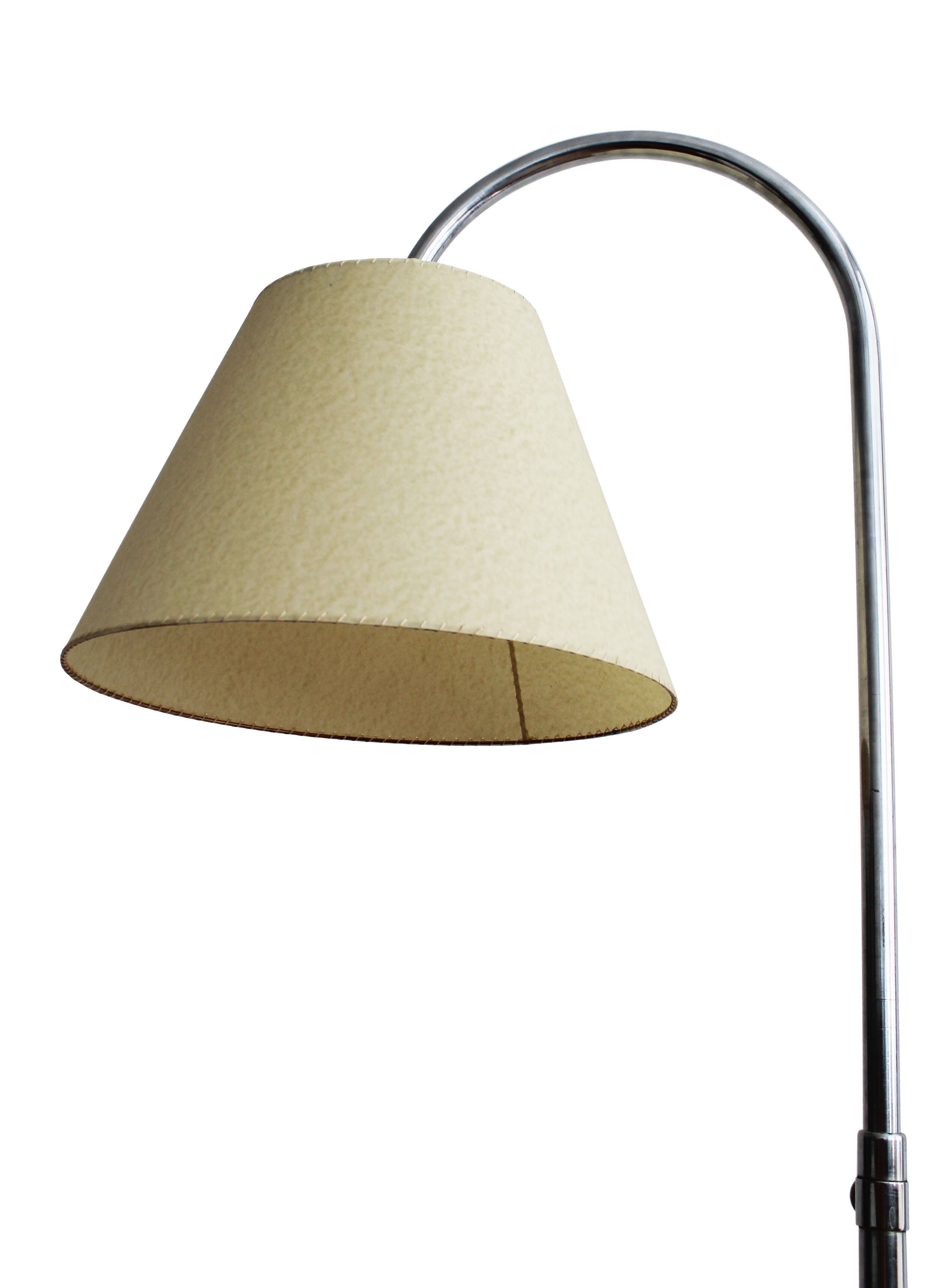 Bauhaus chromed floor lamp from Slezak 1930