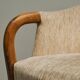 Mid-Century armchair in wool and beech, 1950s