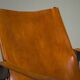Swiss Leather Safari Chair attributed to Wilhelm Kienzle for Wohnbedarf