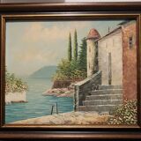 Oil painting on canvas signed Rossini