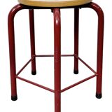 Vintage Industrial School Stool, 1970s