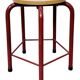 Tabouret d'école industriel vintage, années 1970