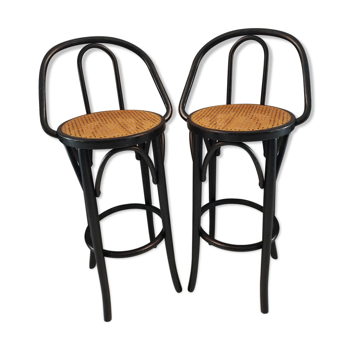Pair of bar stools in vintage canning 1970