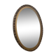 Old oval mirror with gold metal frame 50x70cm