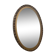 Old oval mirror with gold metal frame 50x70cm