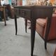 Table, console, dressing table in solid oak with curved legs - 1900