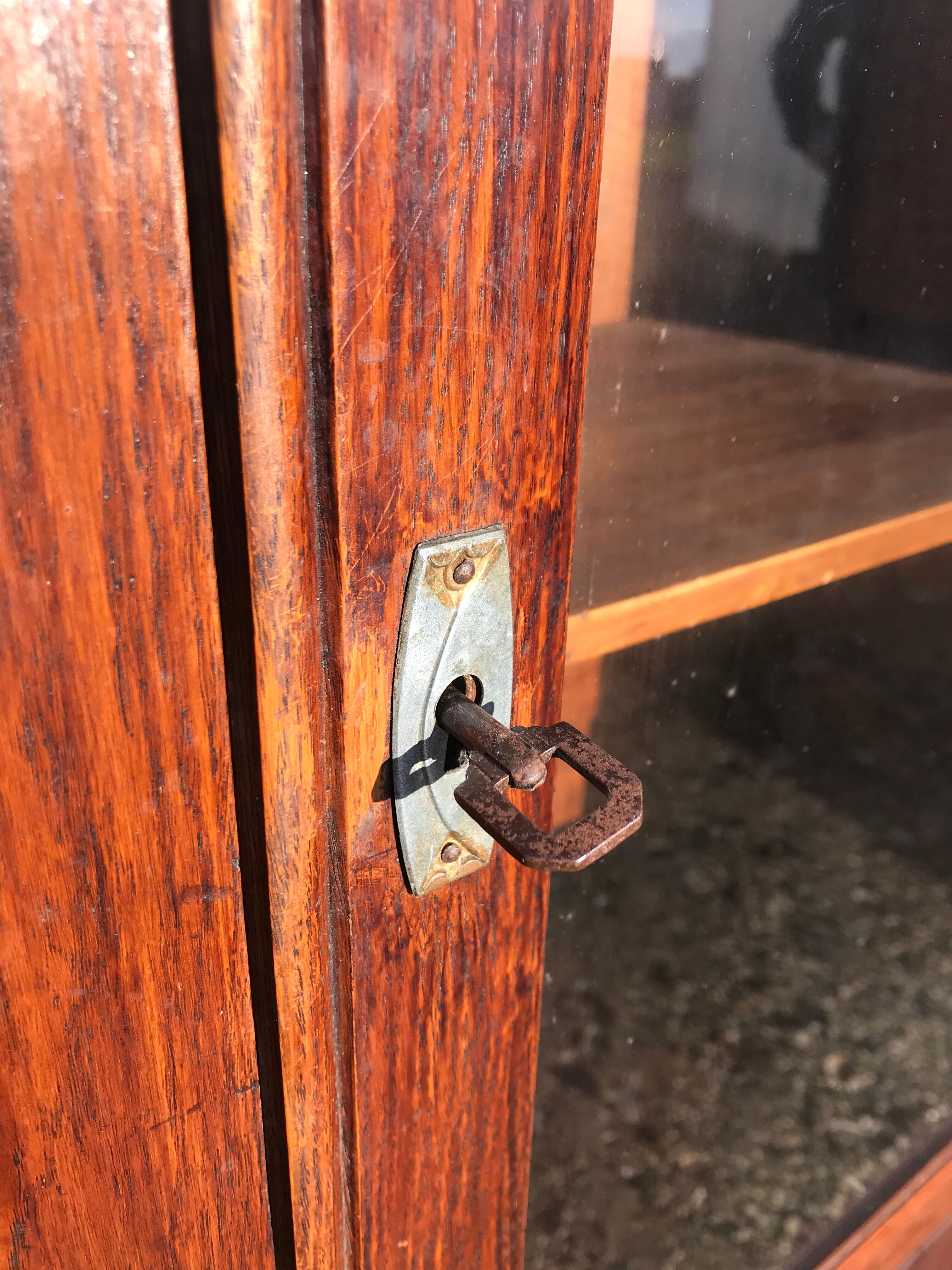 Art deco bookcase oak