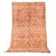 Peach Vintage Moroccan Rug 163 x 289 cm, Berber Wool Rug, Handmade Boho Rug