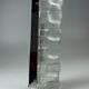 60s 70s wall lamp limburg germany wall sconce ice glass chrome space age