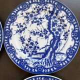 8 dessert plates with Japanese cherry blossom design