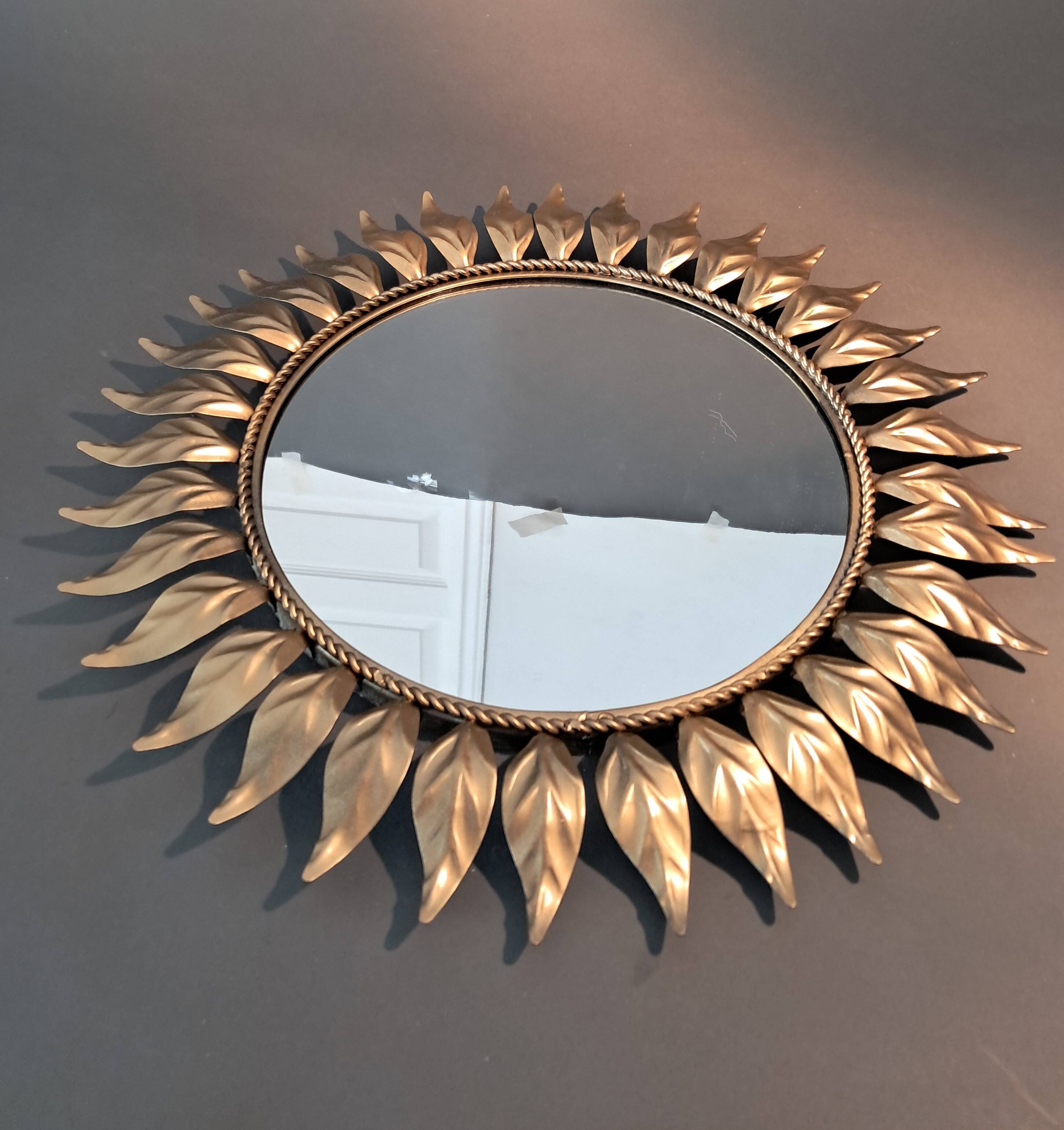 Golden sunflower mirror 1960.
