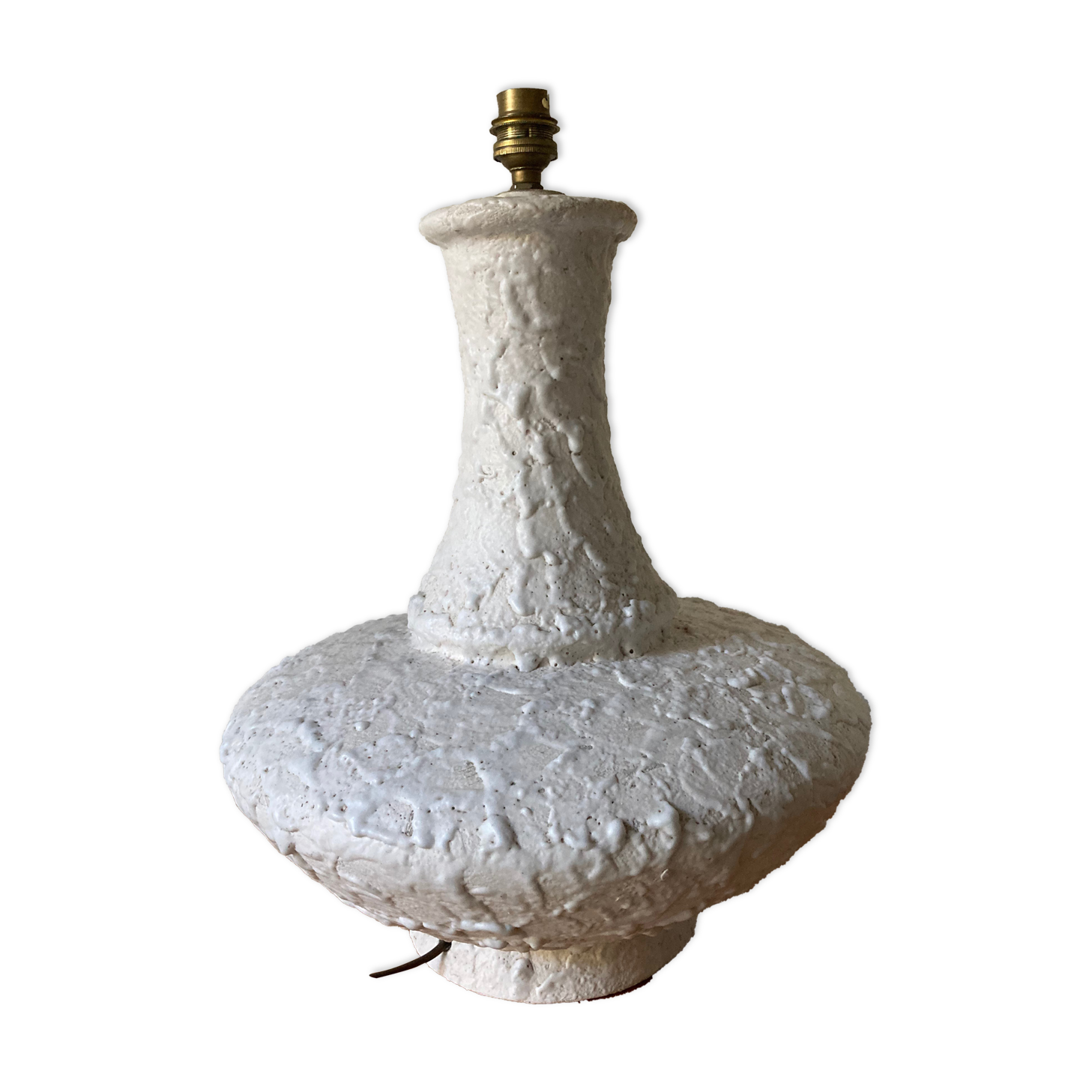 Large vintage ceramic lamp foot 50s