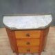 Small Louis XVI style chest of drawers with rounded sides