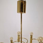 Mid Century Chandelier Designed by Sciolari, 1970's (2 available)
