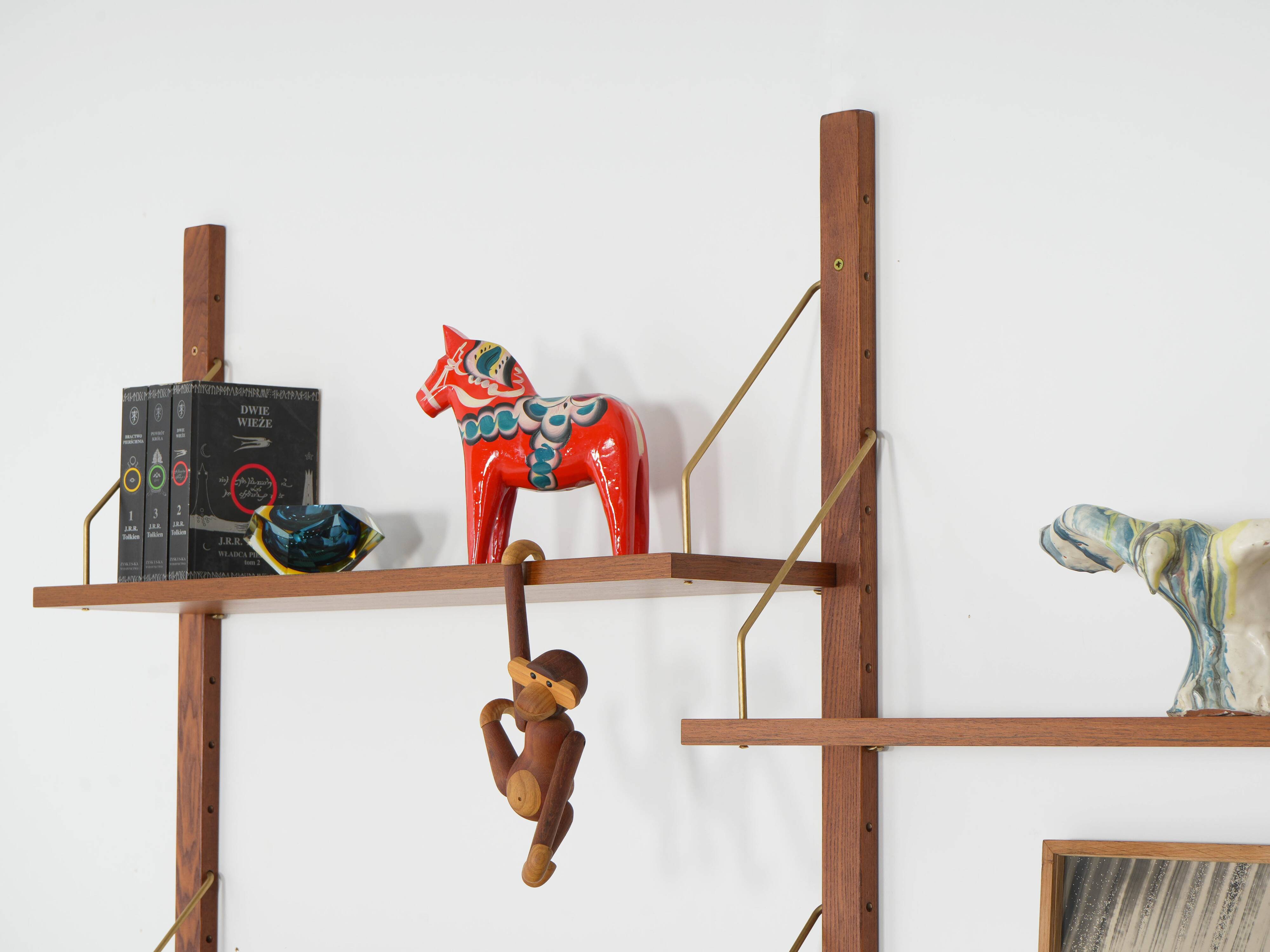 Teak modular shelving unit, Danish design, 1960s, made in Denmark