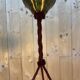 Sonover Art Deco ceiling light in pressed glass, suspended by cord – circa 19.