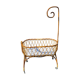 Cradle cot rattan bamboo vintage