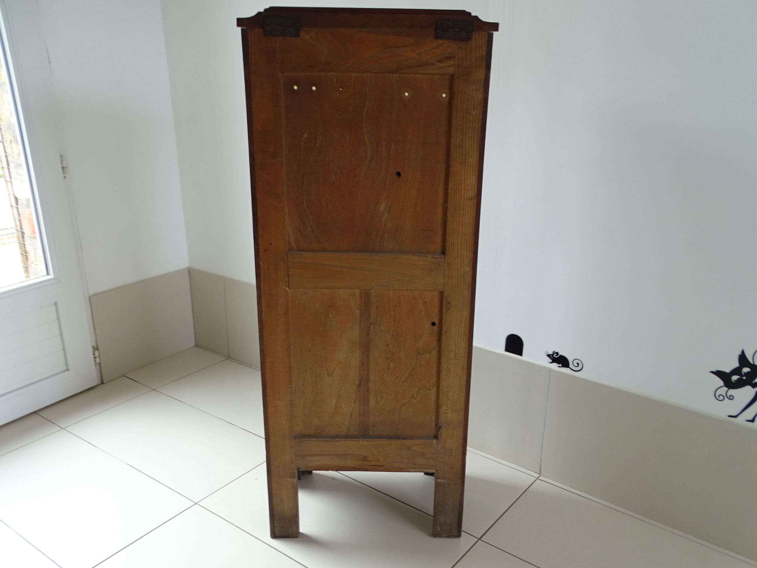 Showcase sideboard art deco in solid oak