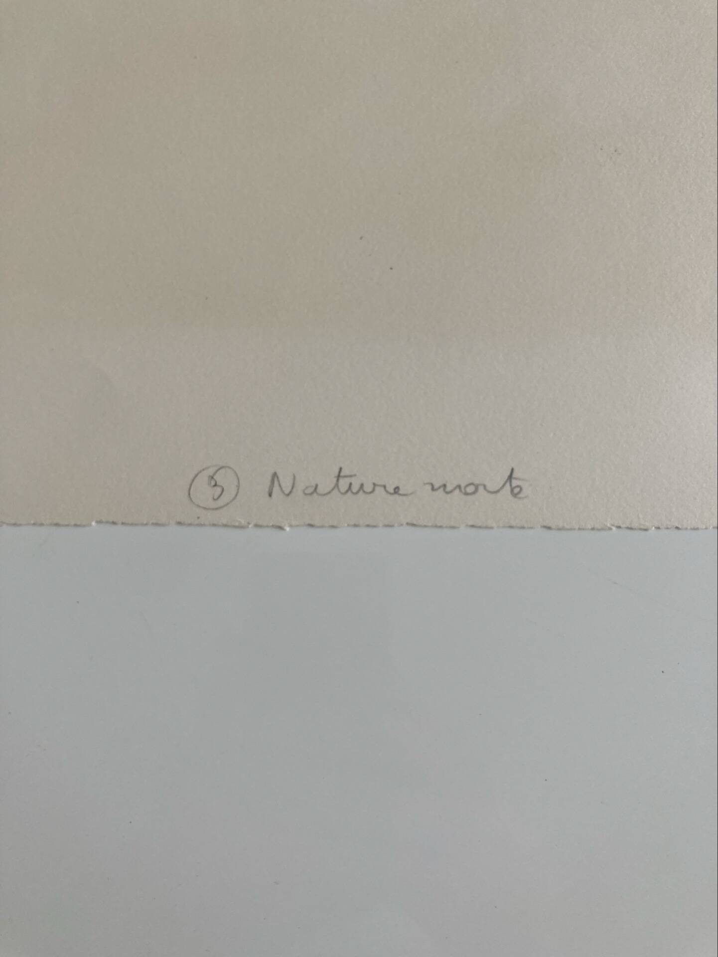 Lithographie signée Georges Lambert - Nature Morte - 1954