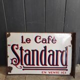 Old metal advertising plate