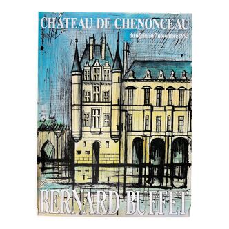 Original poster "Chateau de Chenonceaux" Bernard Buffet 53x70cm 1993