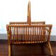 Rattan magazine rack 1960