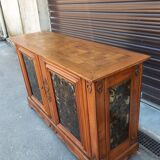 Regency style buffet with glass panels