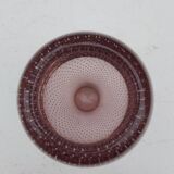 Murano mauve bubble glass vase