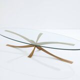 Large bronze coffee table by Michel Mangematin circa 1962