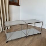 USM Haller TV stand / coffee table in Light Grey