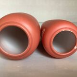 Pair of asymmetrical coral vases Bay Germany