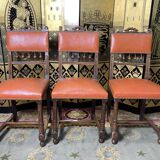 Suite de 3 chaises Henri II