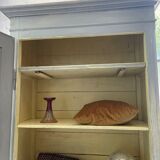 Blue patinated cap cabinet