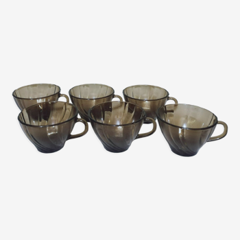 6 vintage Vereco coffee cups