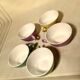 5 cups and vintage coffee saucers Digoin & Sarguemines