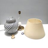 Postmodern Murano Glass Table Lamp in the Style of Lino Tagliapietra, Italy