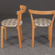 Stretched beech chairs