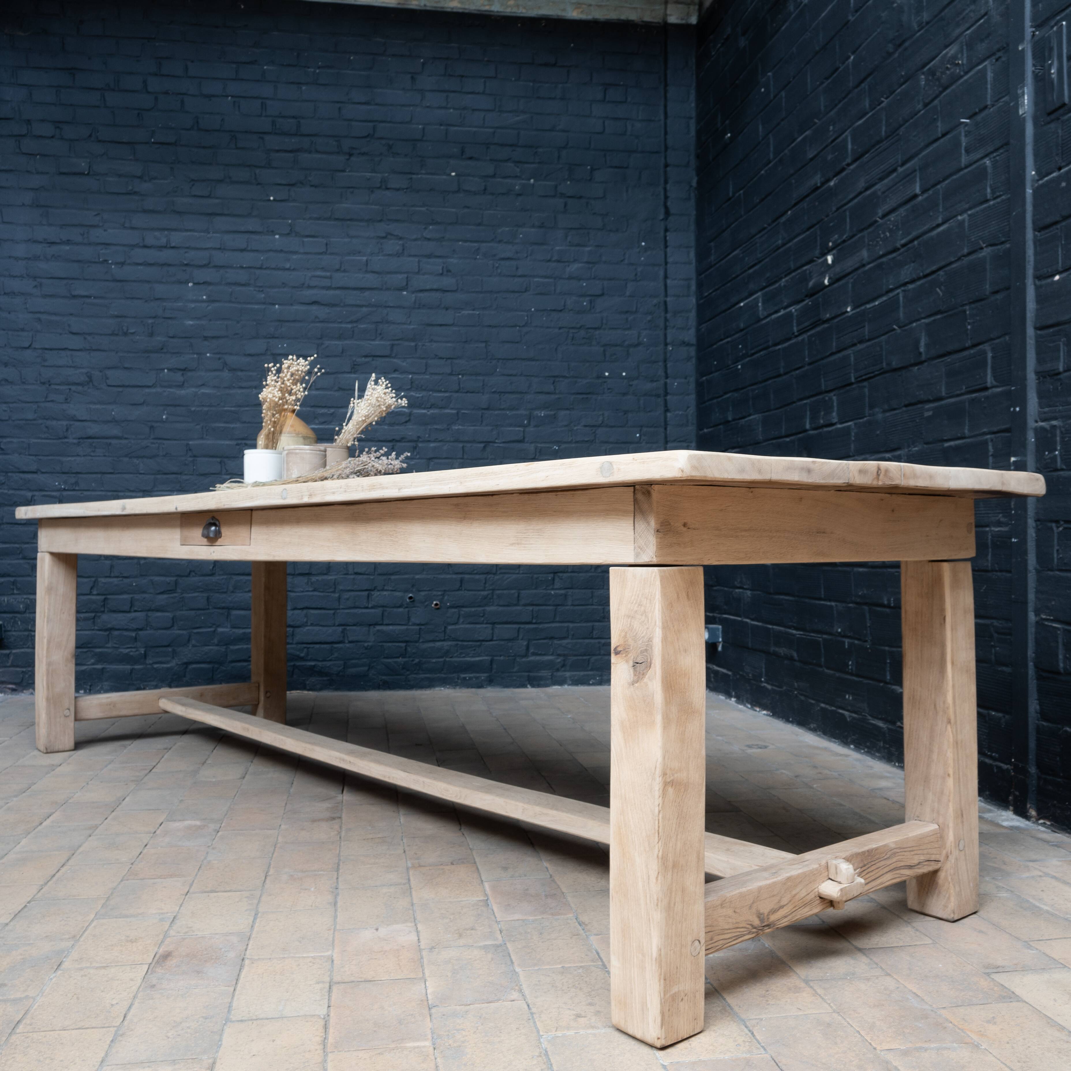 Large oak monastery table 1950