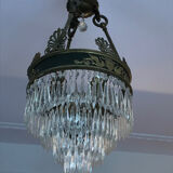 Crystal chandelier with tassels