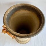 Large! Mid Century ceramic Vase, Brown, Vintage