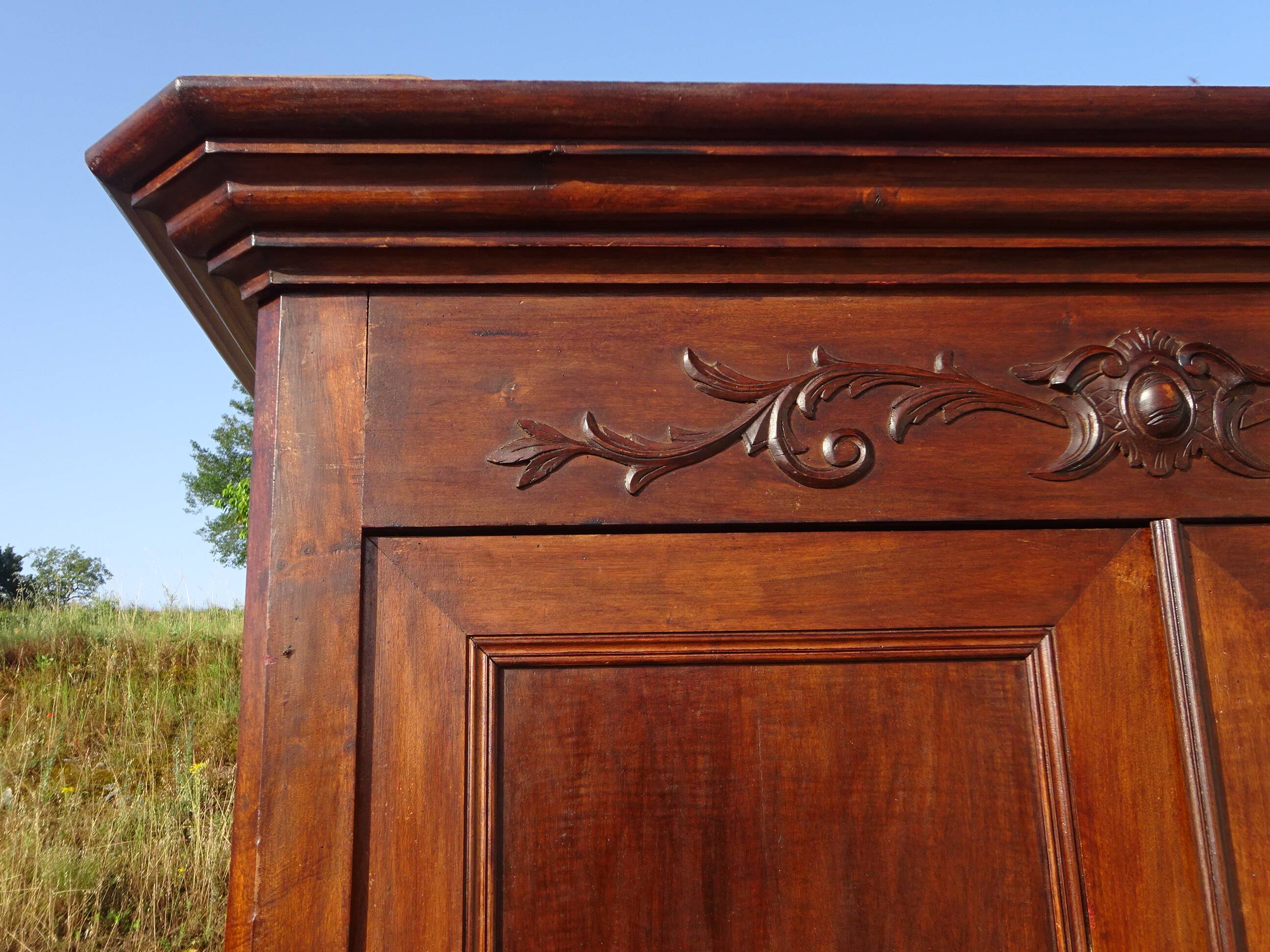 Louis Philippe style walnut wardrobe