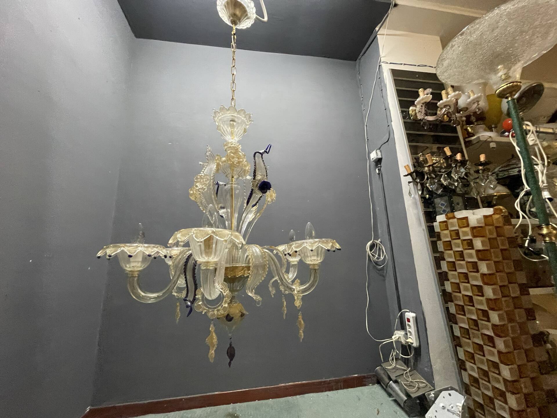Venetian Murano Glass Chandelier 1960’s 
