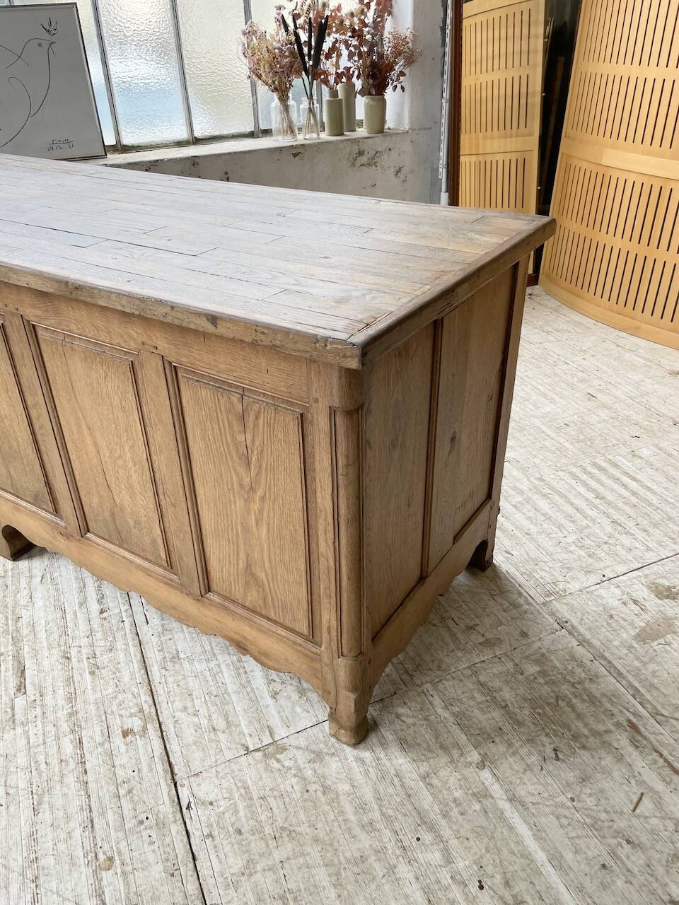 Comptoir en chêne XXL 260 cm